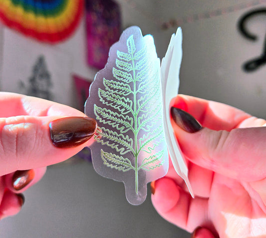 Clear Fern Sticker