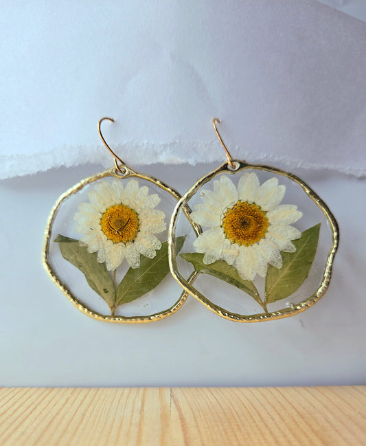 Budding Daisy Dangle Earrings