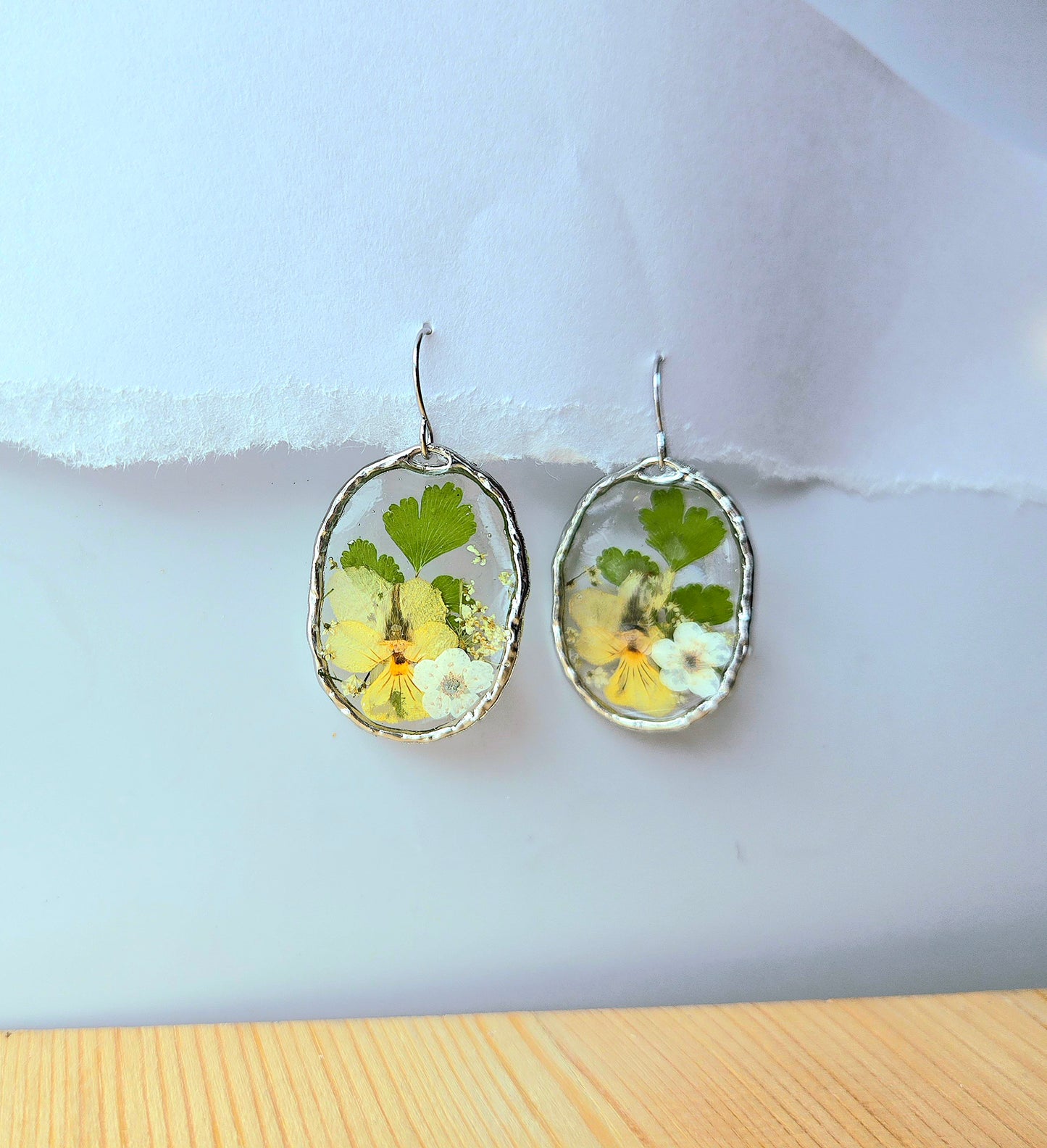 Sunshine Violet Dangle Earrings