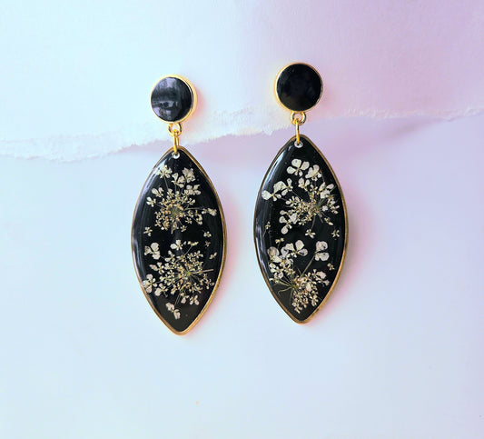 Onyx Lace Earrings