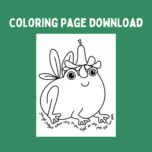 Frog Coloring Page Printable