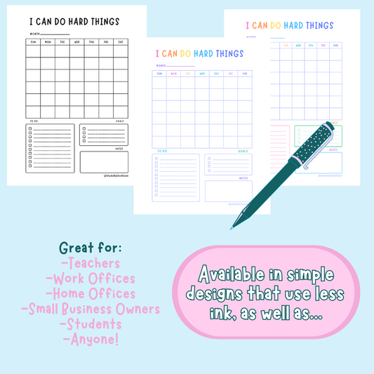 Monthly Planner Download