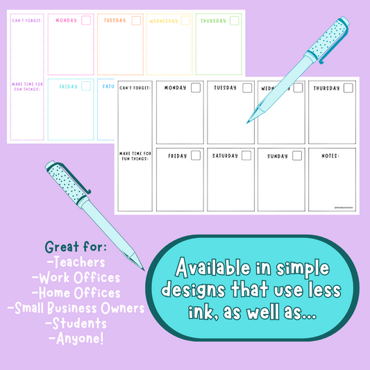 Weekly Planner Download