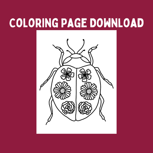 Lady Bug Coloring Page Printable