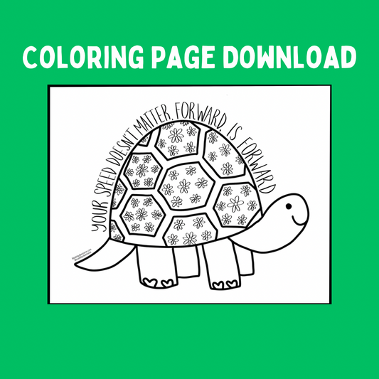 Turtle Coloring Page (Digital Download)