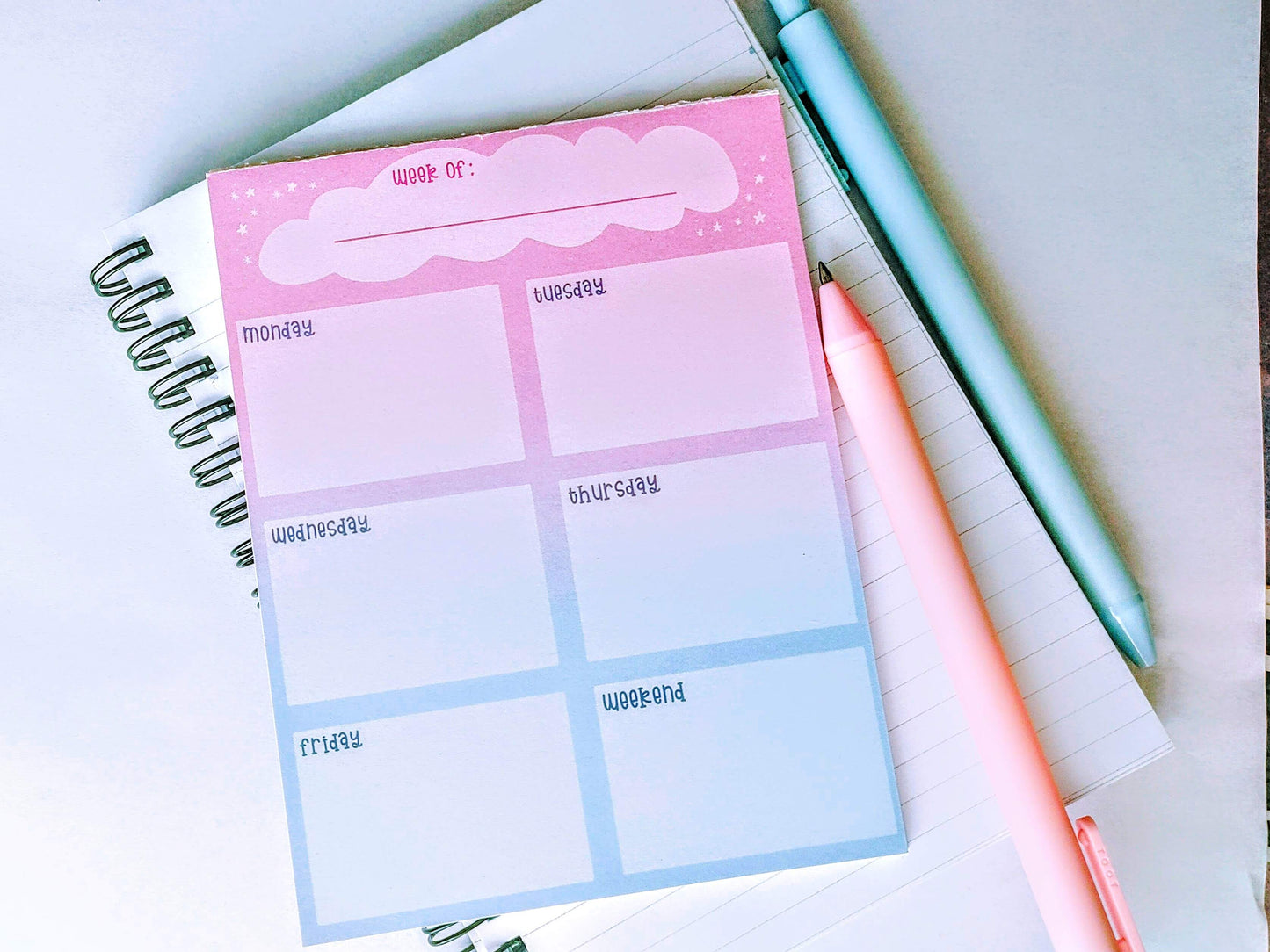 Dawn Weekly Notepad (50 Pages Each)