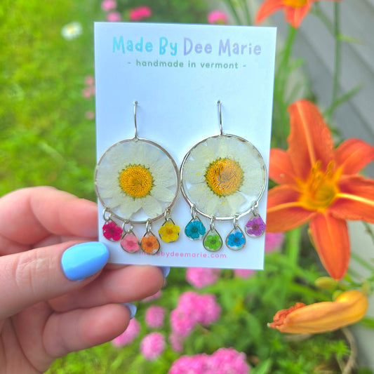 Daisy Rainbow Dangles