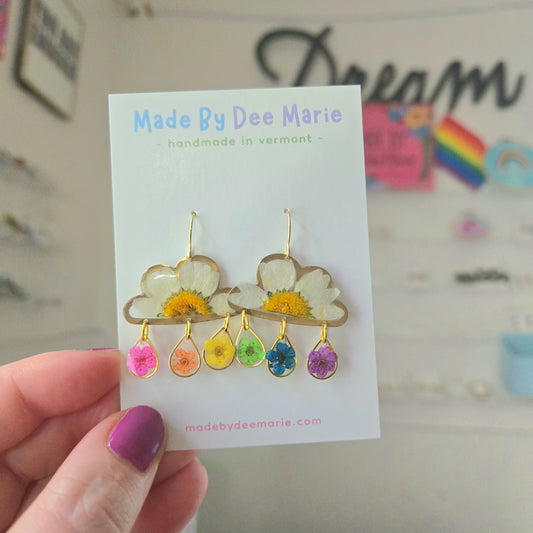 Cloudy With A Chance of Rainbows Dangles