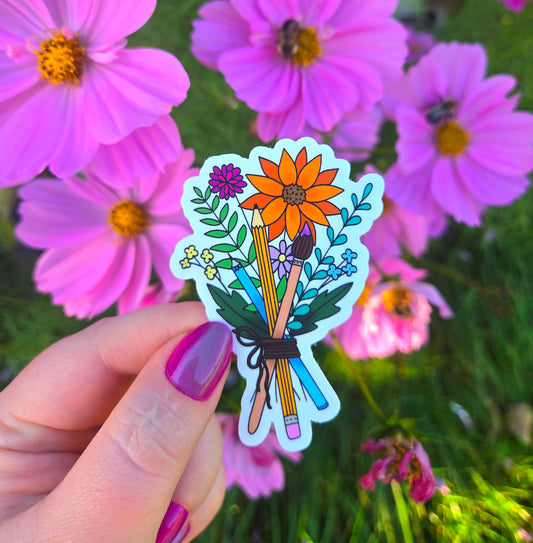 Artist Bouquet Sticker