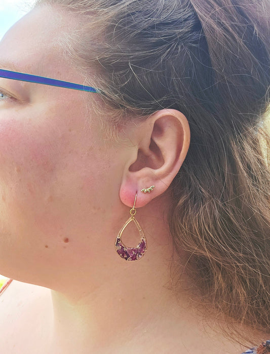 Marvelous Maroon Dangles