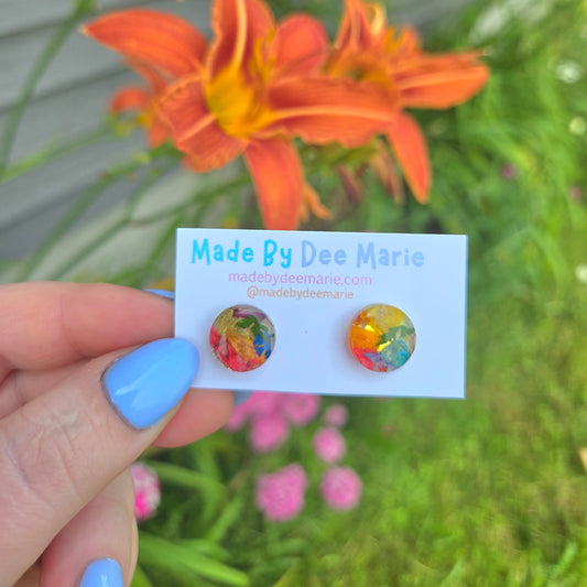 Summer Rainbow Studs