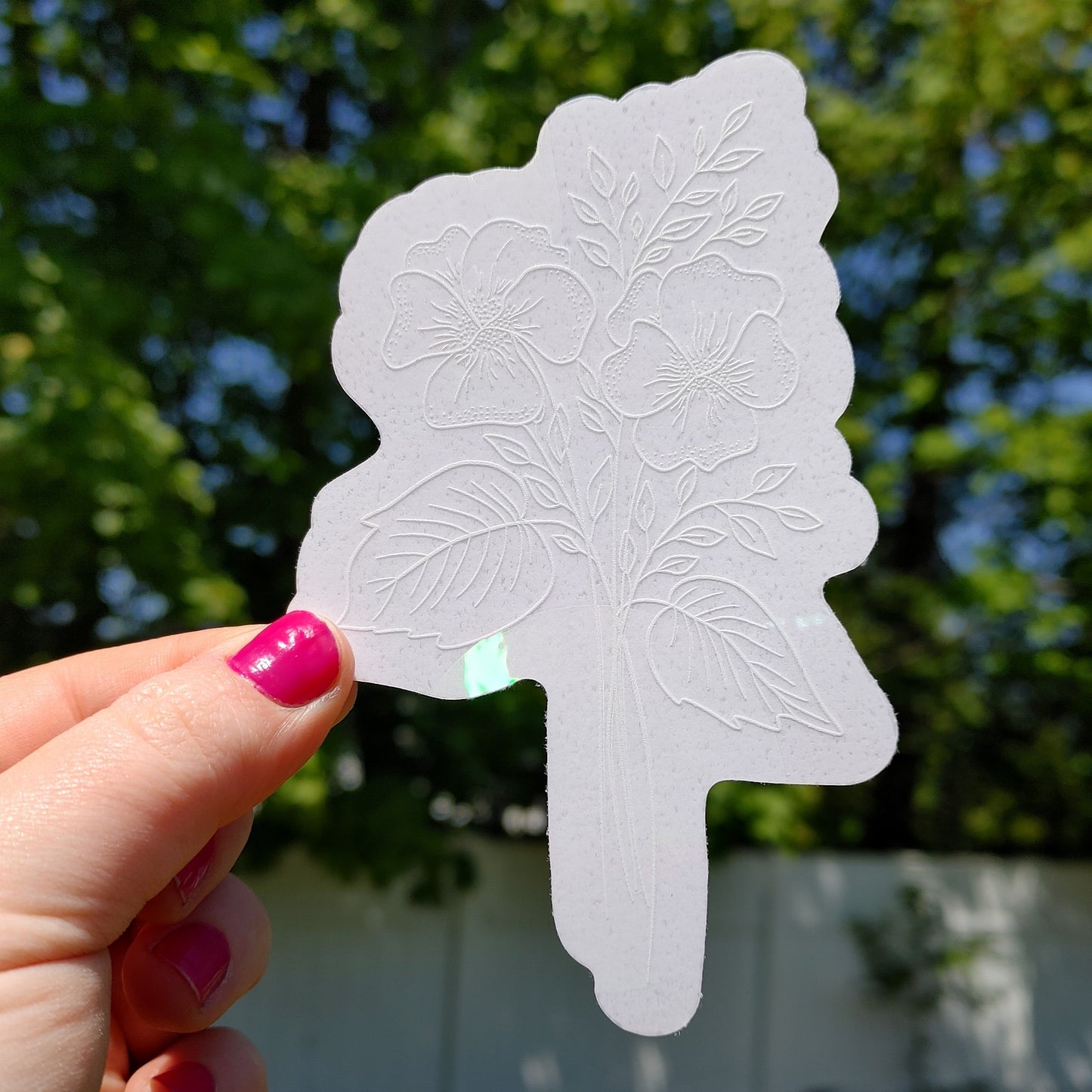 Floral Sun Catcher Decal