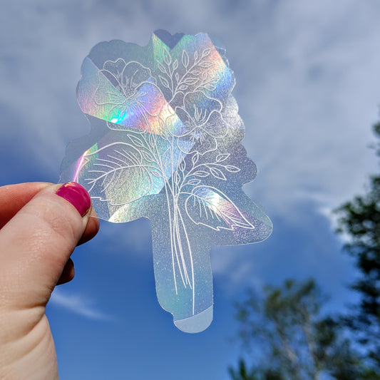 Floral Sun Catcher Decal