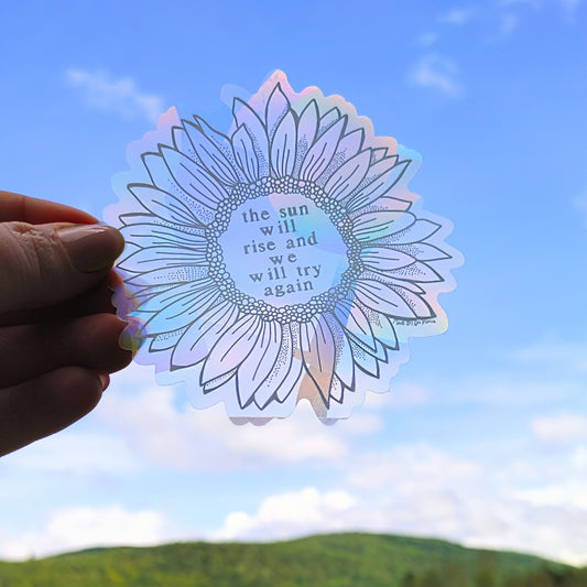 Sunflower Sun Catcher Decal