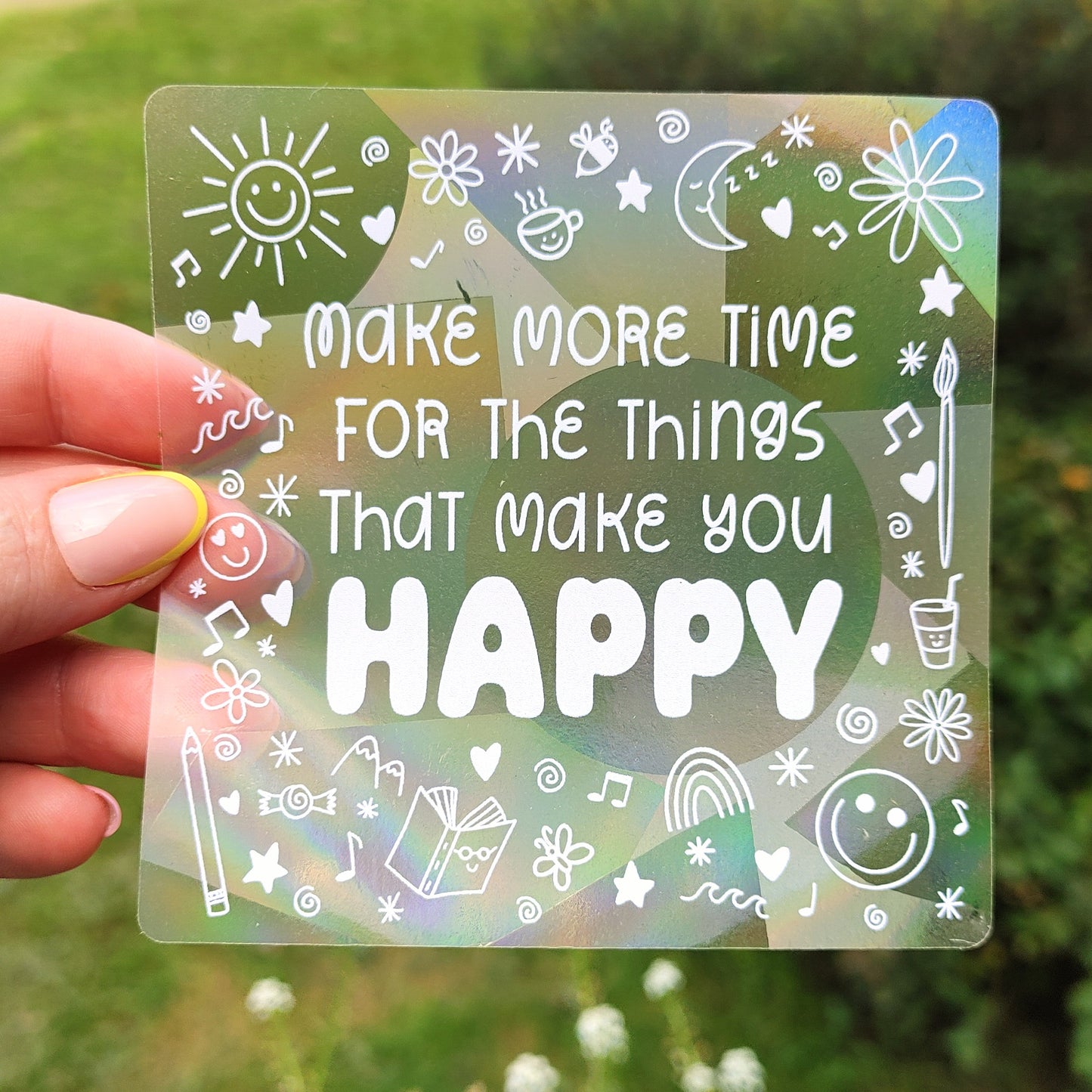 Happy Things Sun Catcher Decal