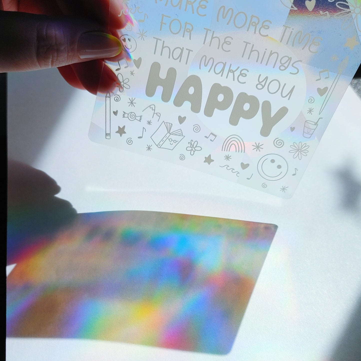 Happy Things Sun Catcher Decal