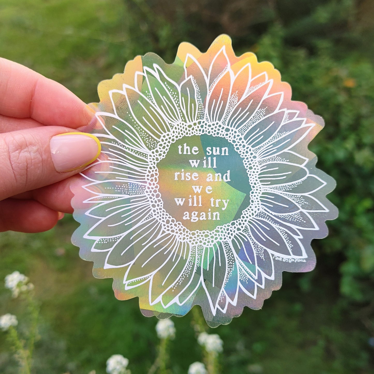 Sunflower Sun Catcher Decal