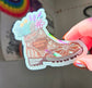 Hiking Boot Sun Catcher Decal