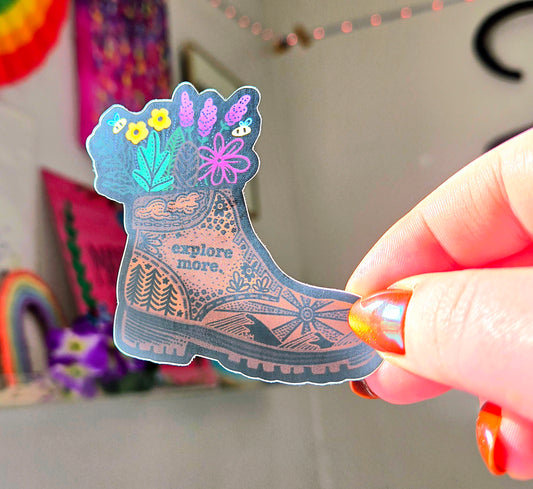 Hiking Boot Sticker