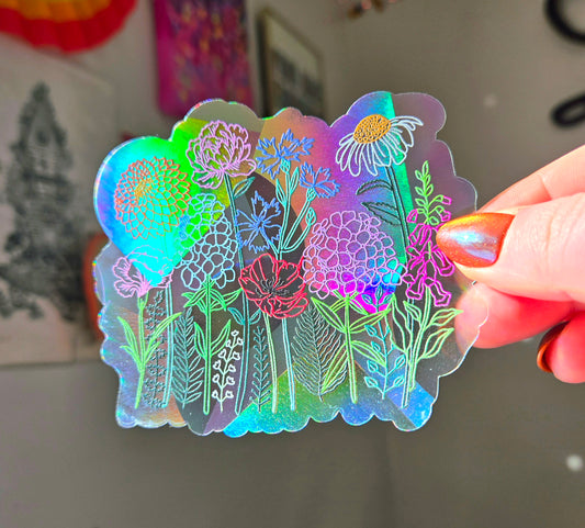 Wildflower Sun Catcher Decal