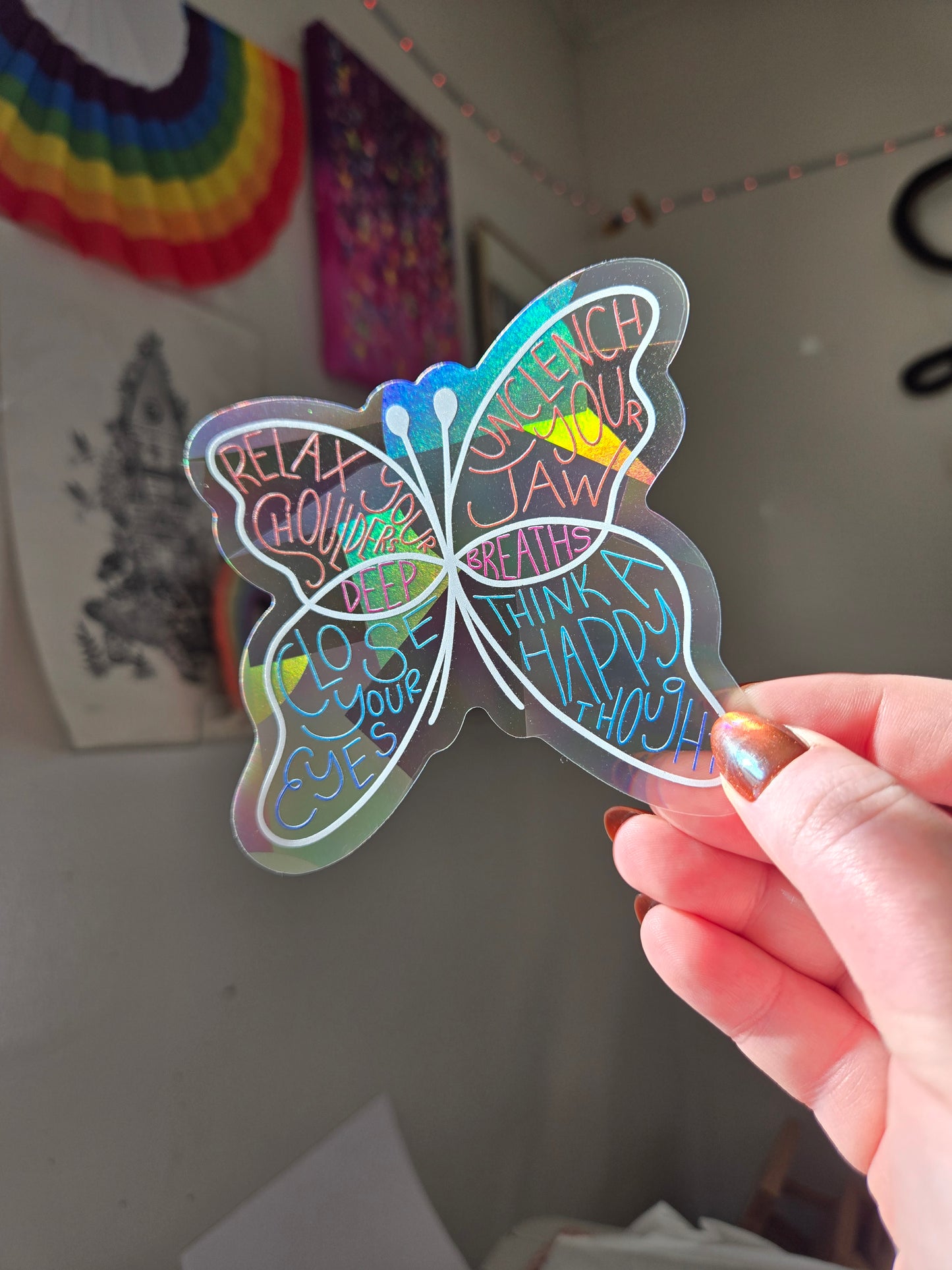 Affirmation Butterfly Sun Catcher Decal