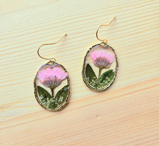 Tickled Pink Dangle Earrings