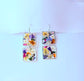 Floral Frame Dangle Earrings