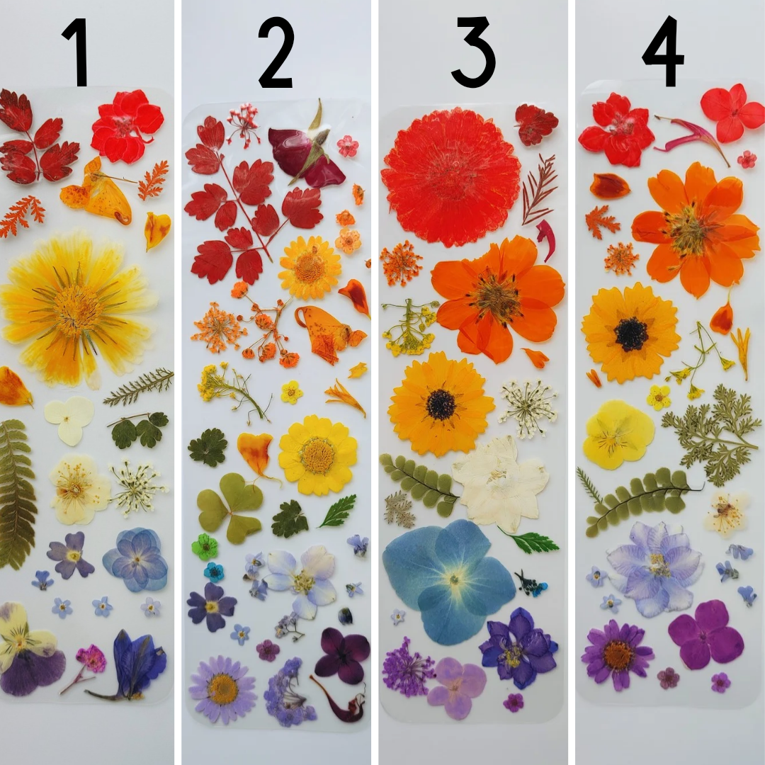 Real Floral Bookmarks