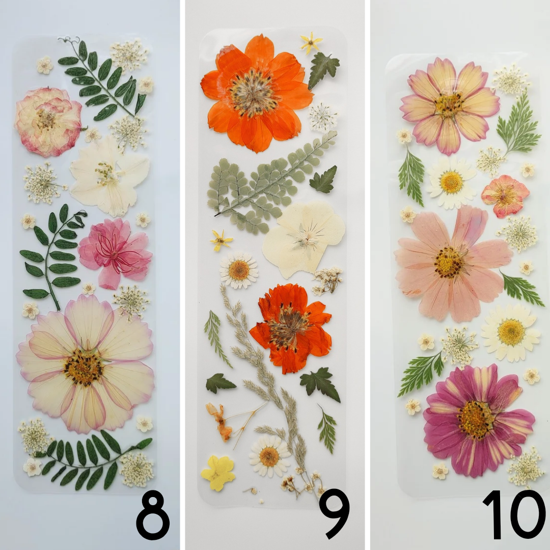 Real Floral Bookmarks