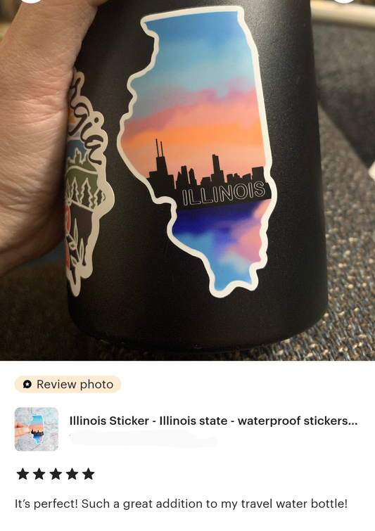 Illinois State Sticker