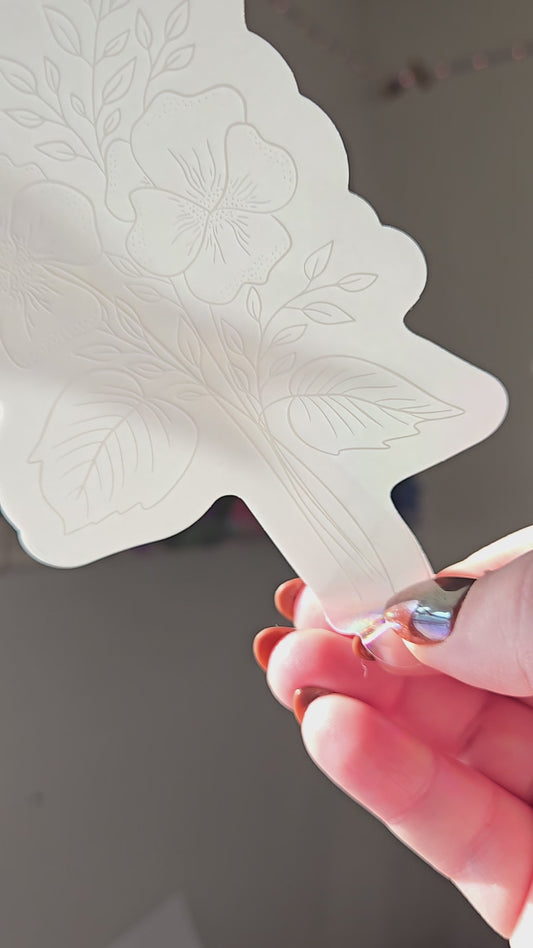 Floral Sun Catcher Decal