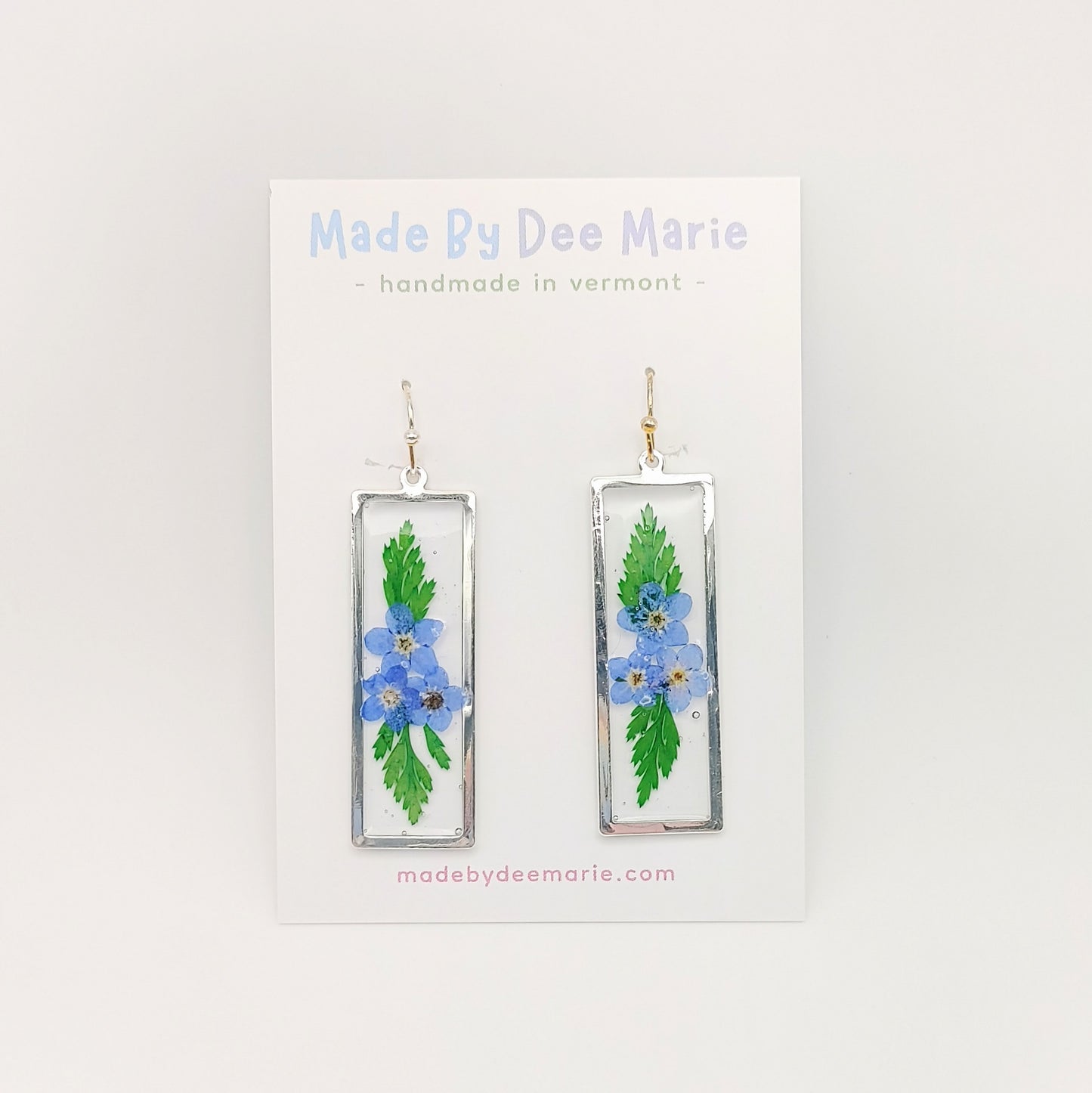 Forget Me Not Frame Earrings