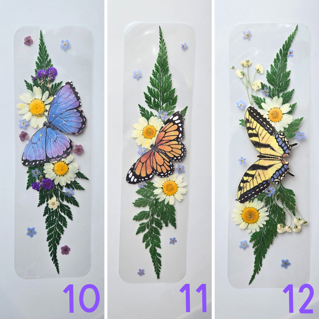 Real Floral Bookmarks