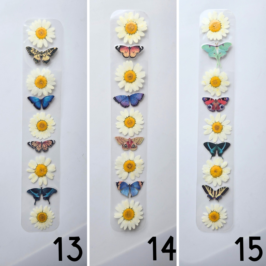 Real Floral Bookmarks