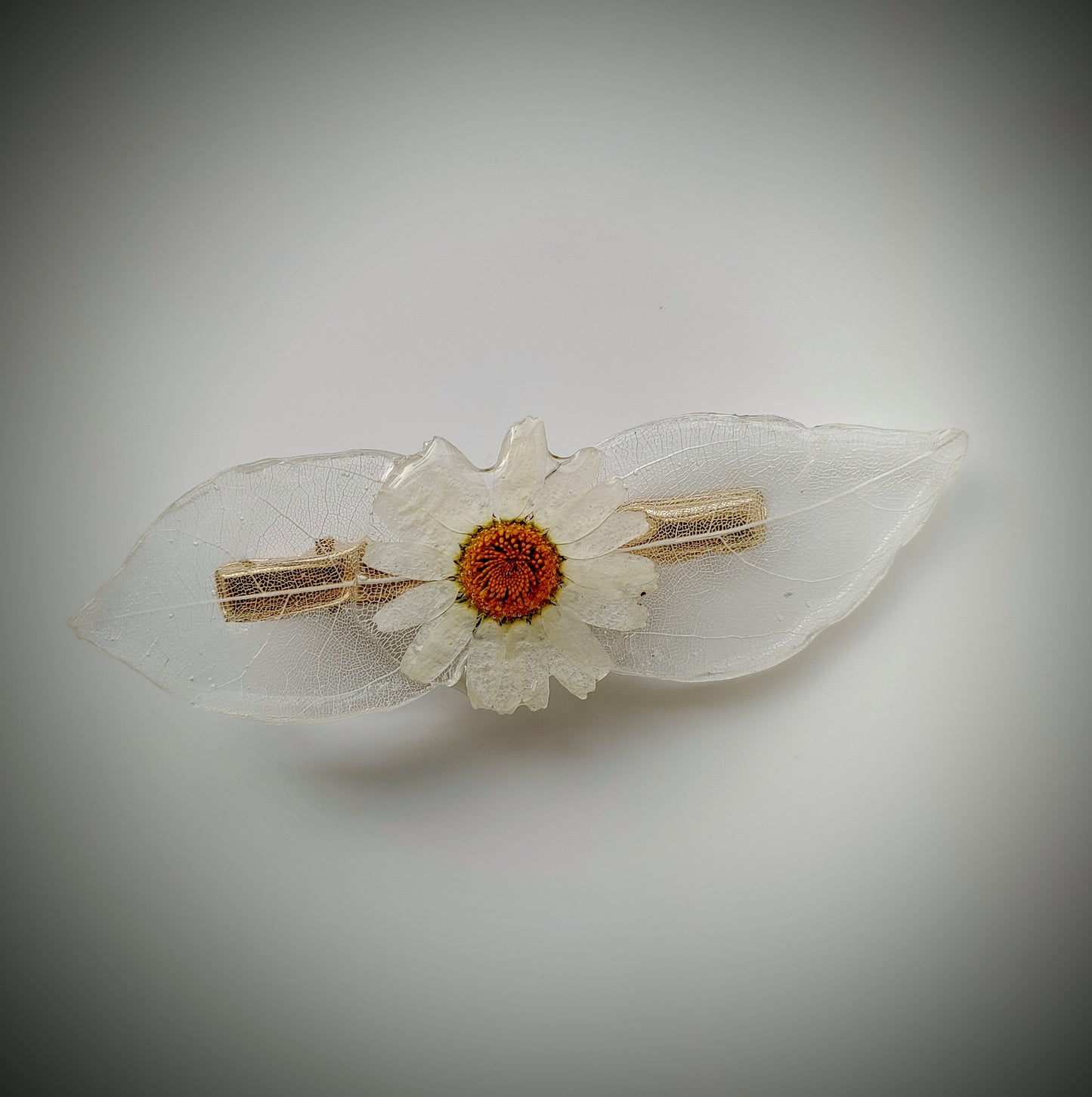 Ghost Leaf Barrette