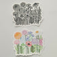 Wildflower Sticker (Clear)