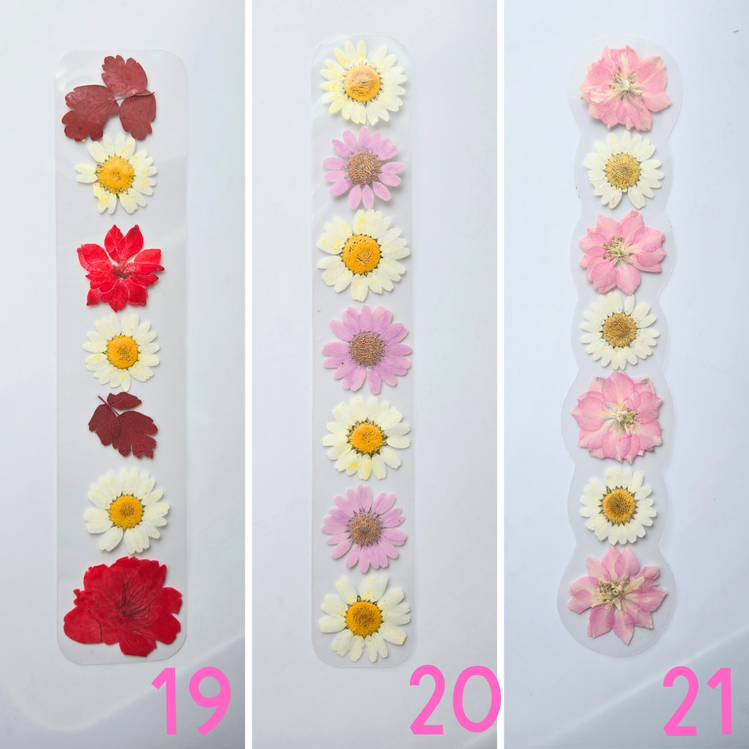 Real Floral Bookmarks