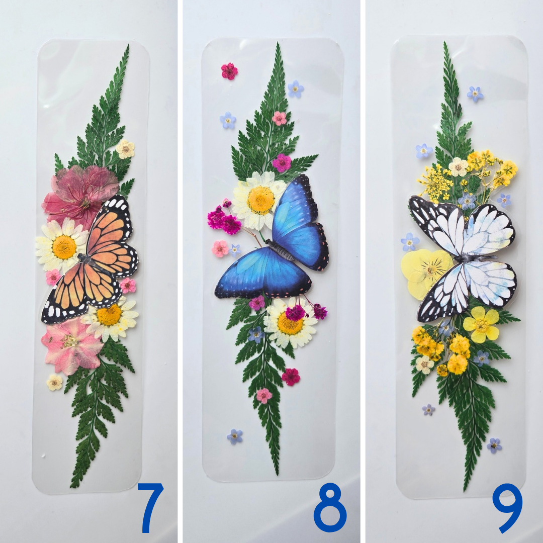Real Floral Bookmarks