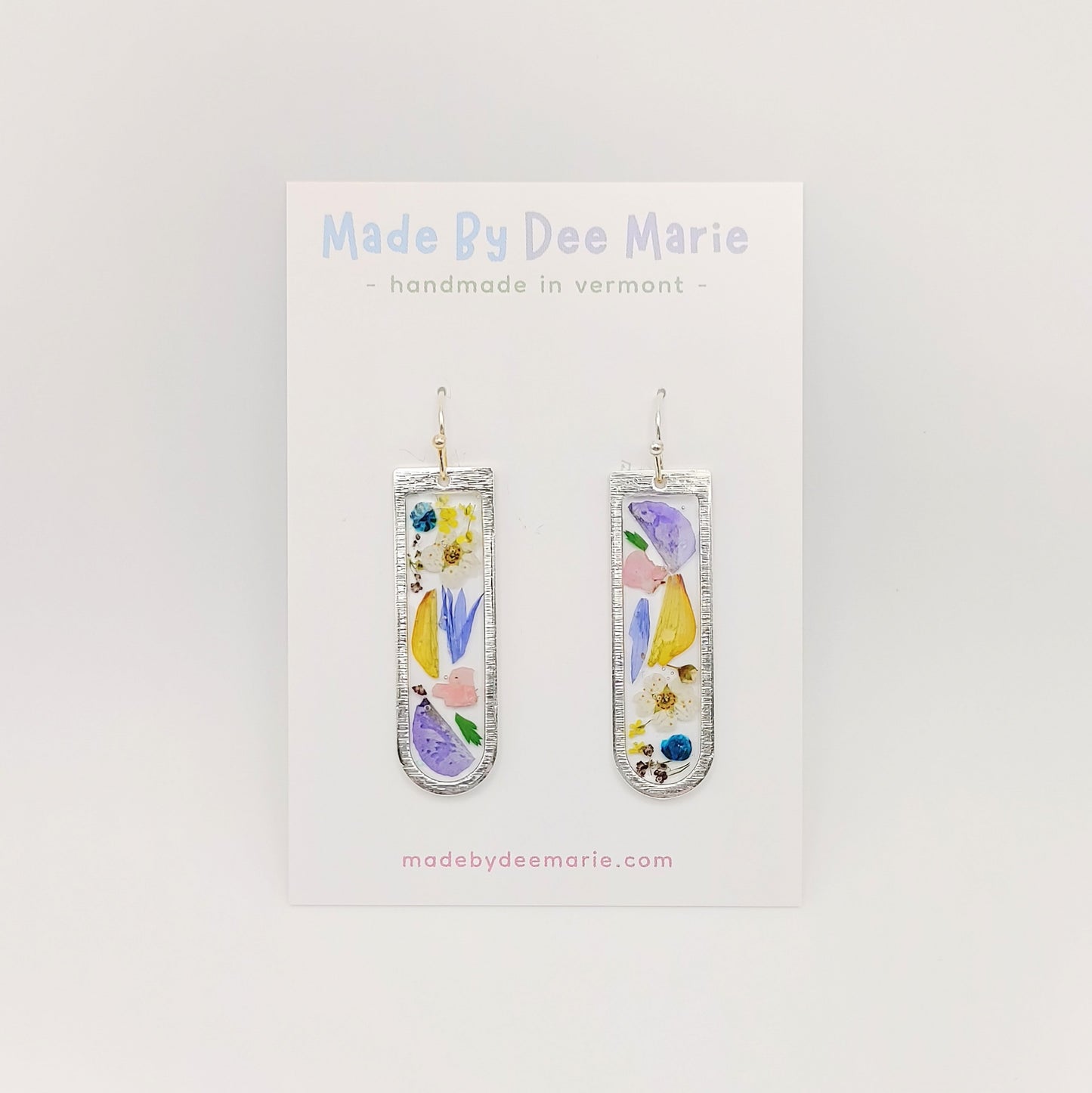 Flower Scrap Mosaic Earrings