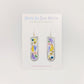 Flower Scrap Mosaic Earrings