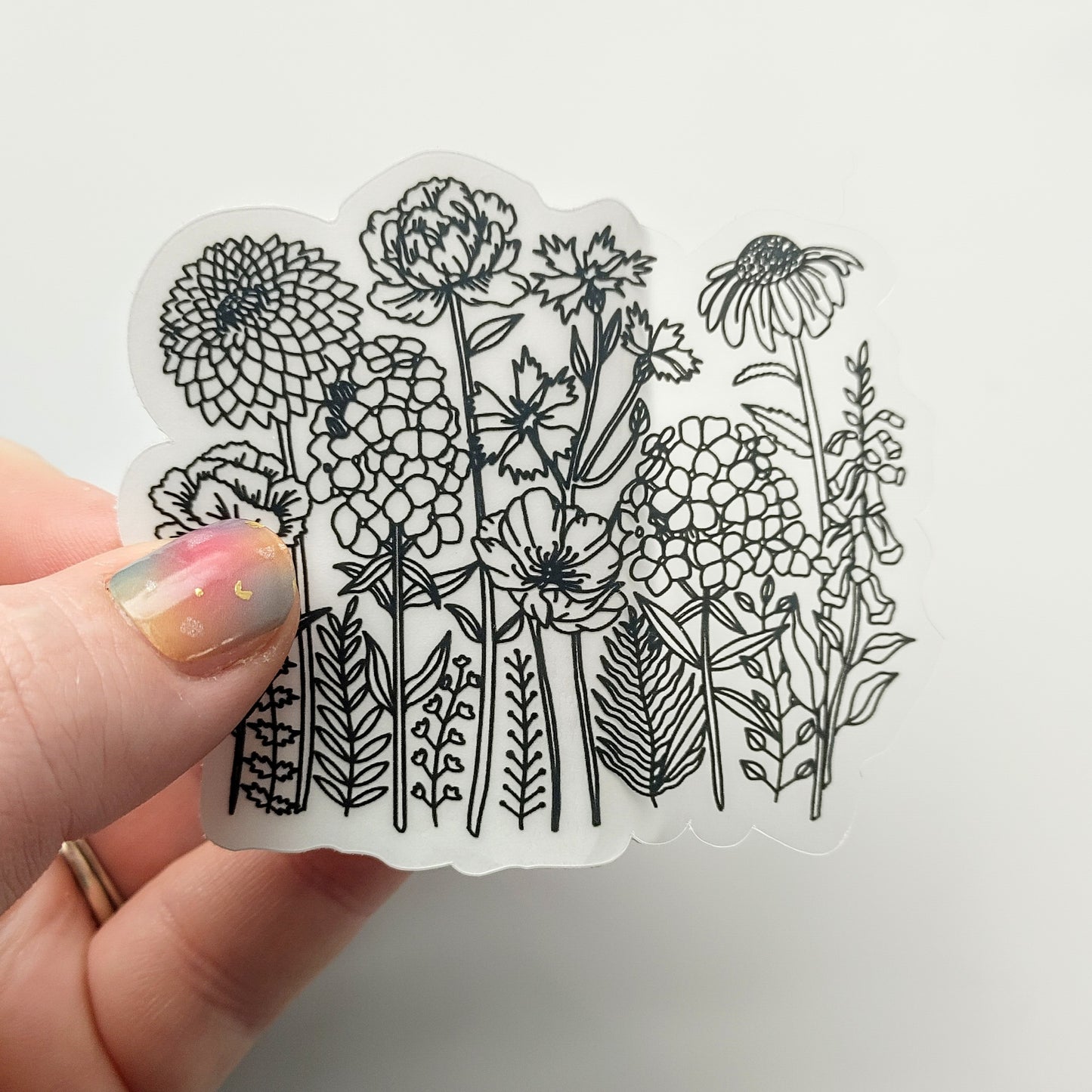 Wildflower Sticker (Clear)