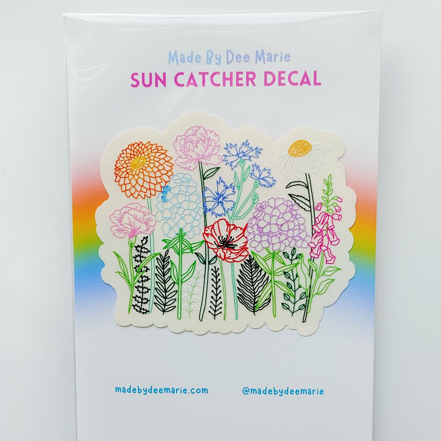 Wildflower Sun Catcher Decal