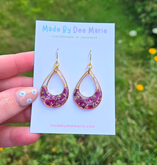 Marvelous Maroon Dangles