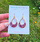 Marvelous Maroon Dangles