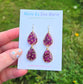 Maroon Drop Dangles