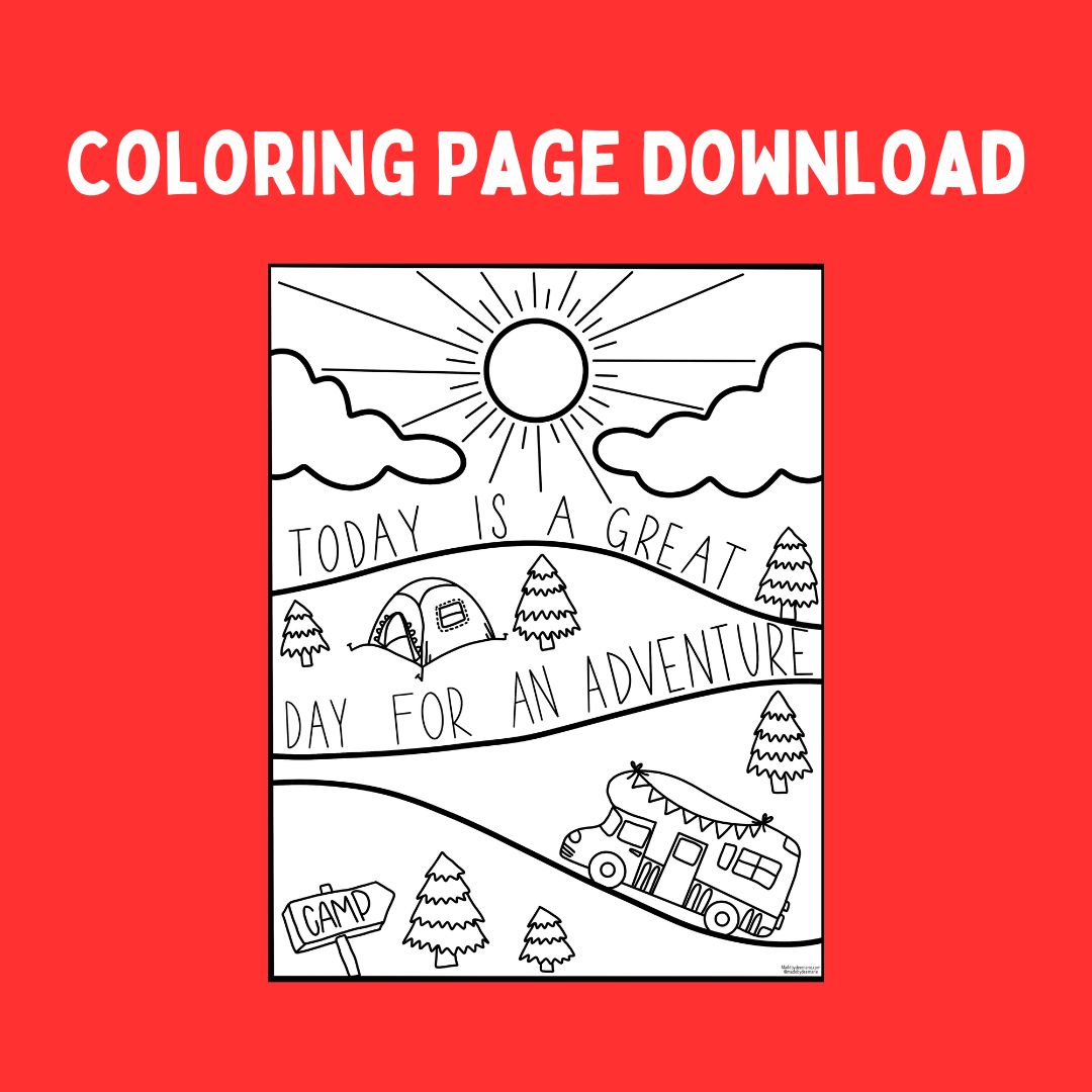 Adventure Coloring Page (Digital Download)