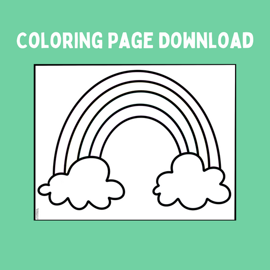 Rainbow Coloring Page (Digital Download)